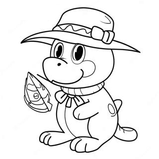 Page à colorier de Hooky | Page de coloriage Hooky