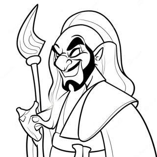 Page à colorier de Jafar | Page de coloriage Jafar