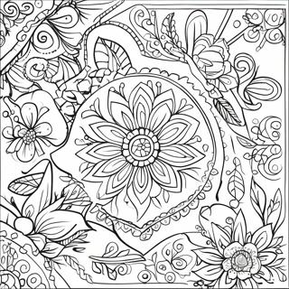 Page à colorier d'art populaire ukrainien | Page de coloriage Ukrainien