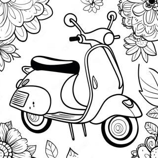 Page à colorier Trottinette | Page de coloriage Trottinette