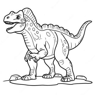 Page à colorier Carnotaurus | Page de coloriage Carnotaurus