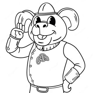Page à colorier Mascotte Aggie | Page de coloriage Texas A&M