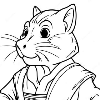 Page à colorier de Maître Splinter | Page de coloriage Maître Splinter