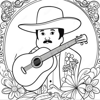 Page à colorier Mariachi | Page de coloriage Mariachi