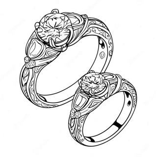 Page à colorier d'engagement | Page de coloriage Engagement