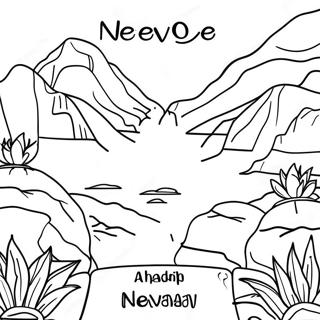 Page à colorier du contour de l'État du Nevada | Page de coloriage Nevada