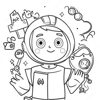 Personnages colorés de la sécurité Internet à colorier | Page de coloriage Sécurité Internet