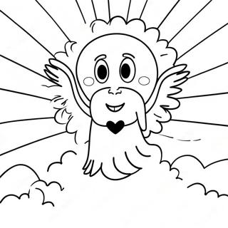 Page à colorier Dieu vous aime | Page de coloriage Dieu vous aime