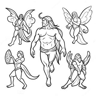 Page à colorier des créatures magiques de transfiguration | Page de coloriage Transfiguration