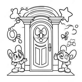 Page à colorier des Disney Doorables | Page de coloriage Disney Doorables