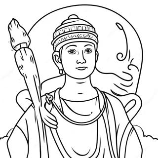 Page à colorier d'Obanai | Page de coloriage Obanai