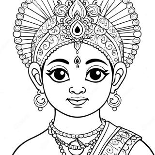 Page à Colorier Krishna | Page de coloriage Krishna
