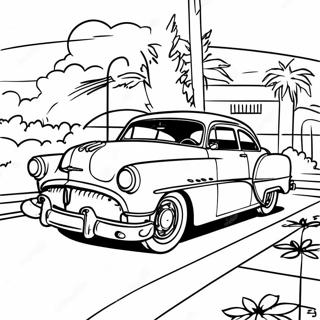 Rétro des années 1950 Coloriages