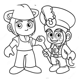 Personnages de Jeu Blooket Page à Colorier | Page de coloriage Blooket