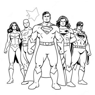 Page à colorier Super-héros DC | Page de coloriage DC