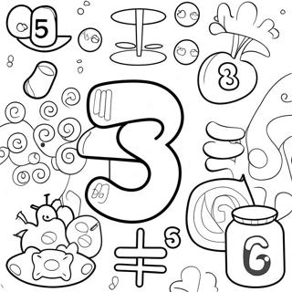 Page à colorier Nombres Montessori | Page de coloriage Montessori