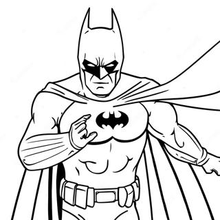Page à colorier Batman en action | Page de coloriage DC