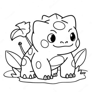 Page à colorier de Bulbasaur | Page de coloriage Bulbizarre