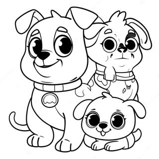 Page à colorier de Puppy Dog Pals | Page de coloriage Chiens chiots