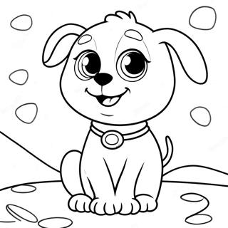 Page à colorier d'aventures de Puppy Dog Pals | Page de coloriage Chiens chiots
