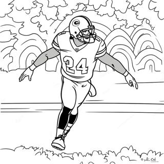 Page à colorier de Nick Chubb | Page de coloriage Nick Chubb