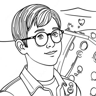 Page à colorier Alex | Page de coloriage Alex