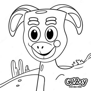 Page à colorier de Gumby | Page de coloriage Gumby