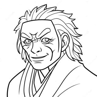 Page à colorier du méchant Shigaraki | Page de coloriage Shigaraki