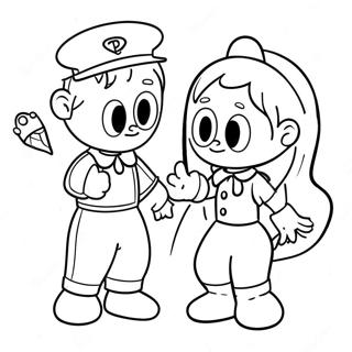 Page à colorier des personnages colorés de Project Playtime | Page de coloriage Project Playtime
