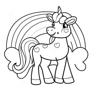 Page à colorier de Rainbocorn | Page de coloriage Rainbocorn