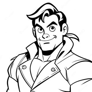 Page à Colorier de Gaston | Page de coloriage Gaston