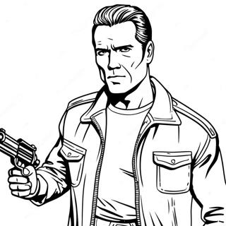 Page à colorier Terminator | Page de coloriage Terminator