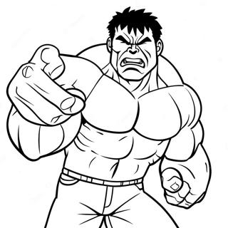 Page à colorier de Hulk Rouge | Page de coloriage Hulk Rouge