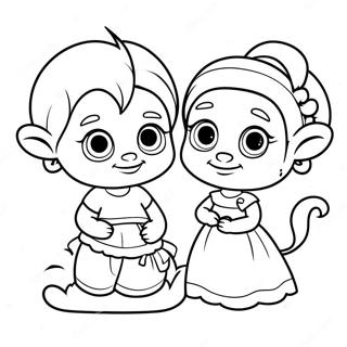Page à colorier Dave et Ava | Page de coloriage Dave et Ava