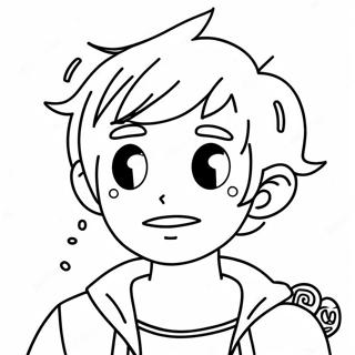 Page à colorier Scott Pilgrim | Page de coloriage Scott Pilgrim