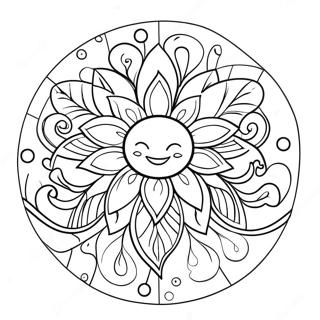 Page à colorier attrape-soleil | Page de coloriage Attrape-soleil