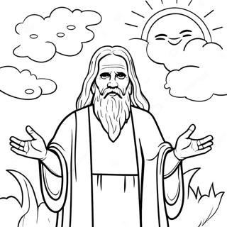Page à colorier du sabbat | Page de coloriage Sabbat
