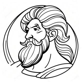 Page à colorier de Zeus | Page de coloriage Zeus
