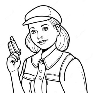 Page à colorier du mystère classique de Nancy Drew | Page de coloriage Nancy Drew