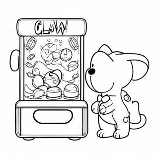 Page à colorier Machine à griffes | Page de coloriage Machine à griffes
