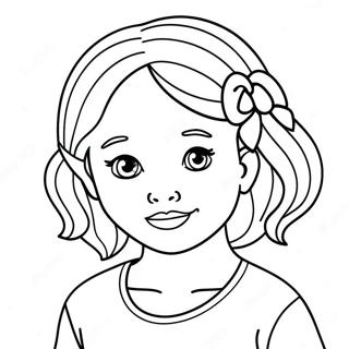 Page à colorier Fille | Page de coloriage Fille