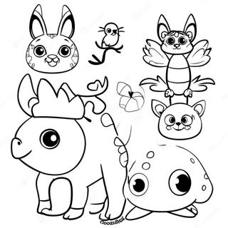Page à colorier d'animaux espagnols colorés | Page de coloriage Espagnol