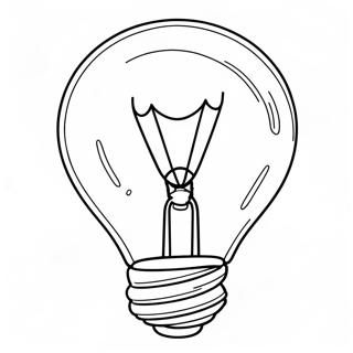 Page à colorier d'ampoule | Page de coloriage Lumière