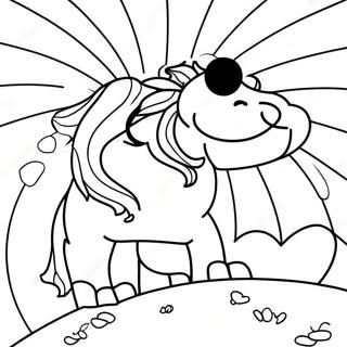 Page à colorier de lumière du soleil brillante | Page de coloriage Lumière