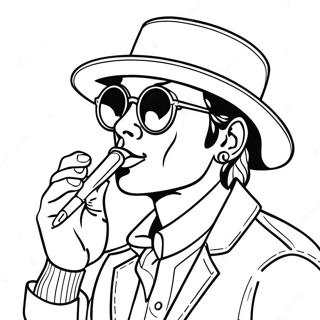 Page à colorier Pop Smoke | Page de coloriage Pop Smoke