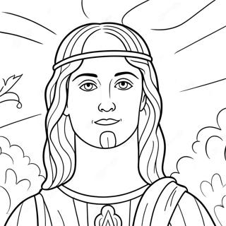 Page à colorier du salut | Page de coloriage Salvation