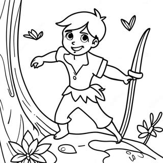 Page à colorier Peter Pan | Page de coloriage Peter Pan