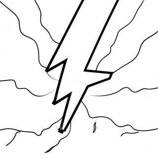 Page à colorier Éclair | Page de coloriage Éclair