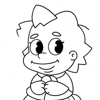 Page à colorier Maggie Simpson | Page de coloriage Maggie Simpson