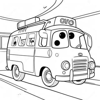 Page à colorier Tayo et ses amis | Page de coloriage Tayo